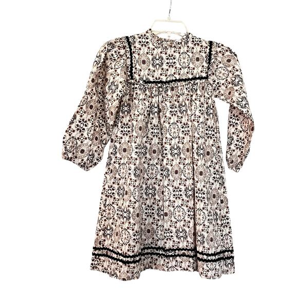 Bebe Organic Girls Gabriella in Vintage Floral Long Sleeve Dress size 8 - Picture 3 of 8